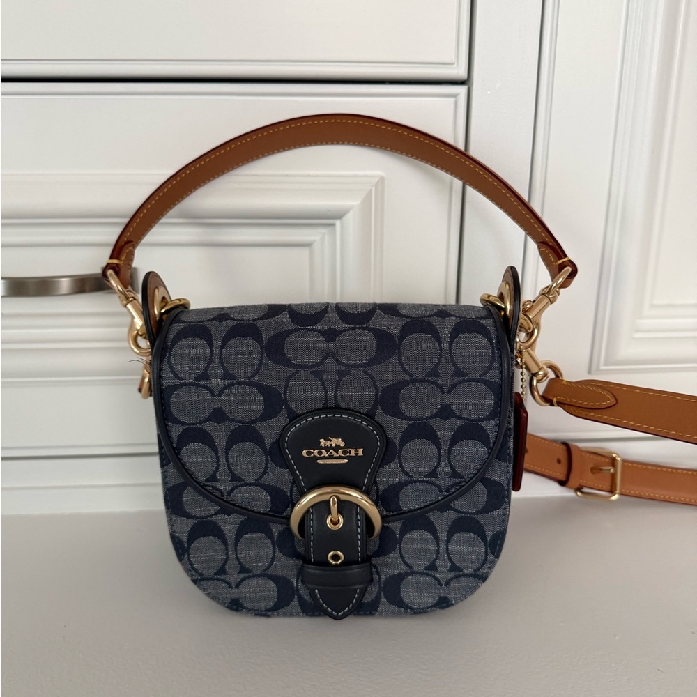 COACH Signature Chambray Crossbody Bag